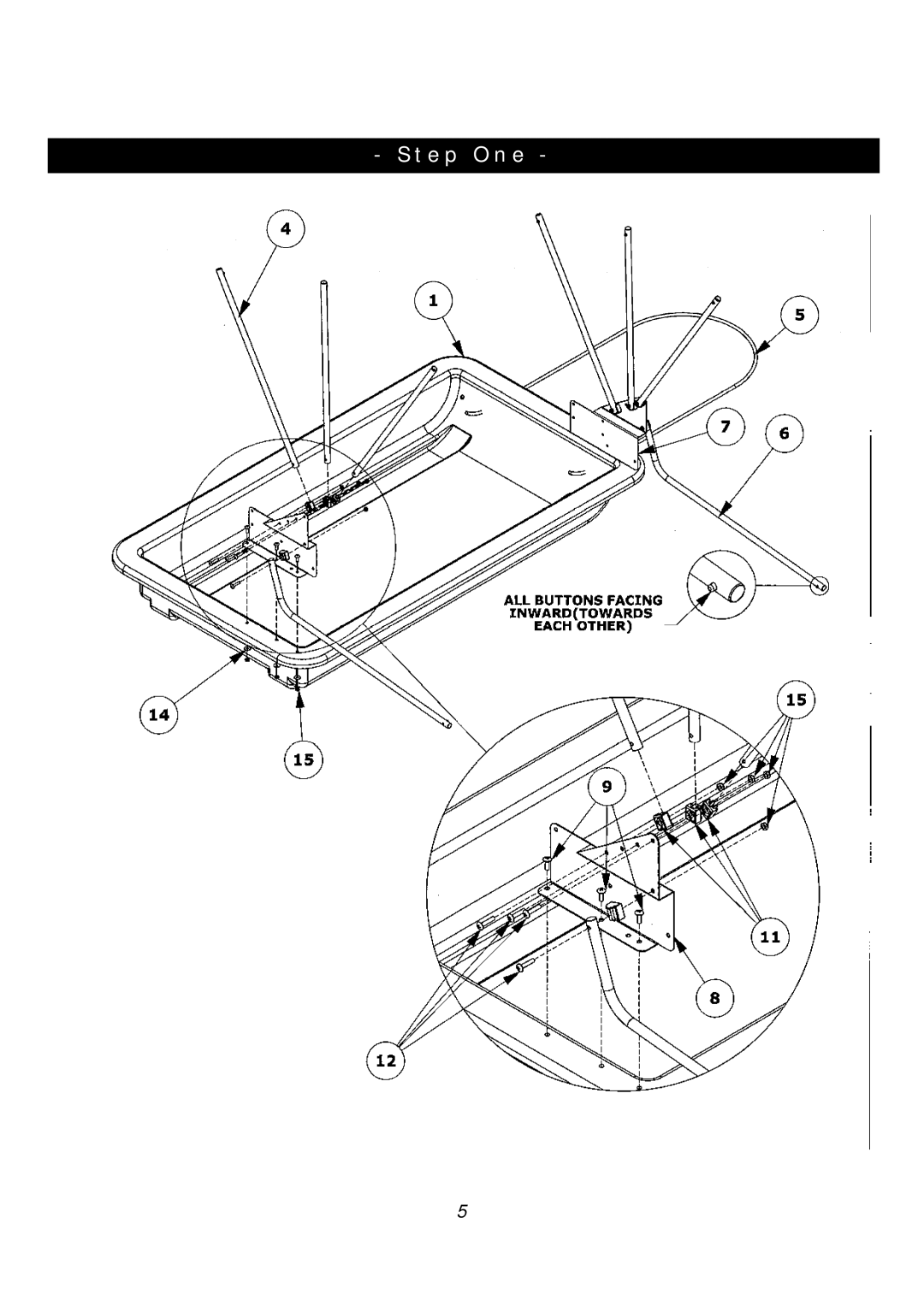 Clam Corp 8323 manual Step One 