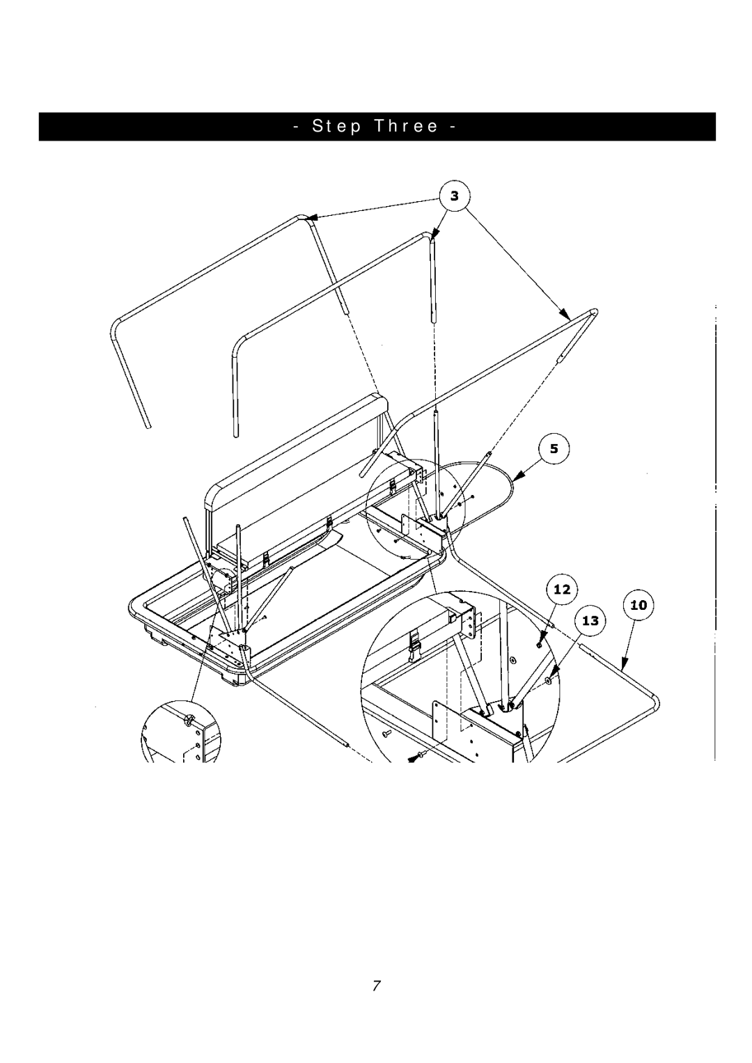 Clam Corp 8323 manual Step Three 