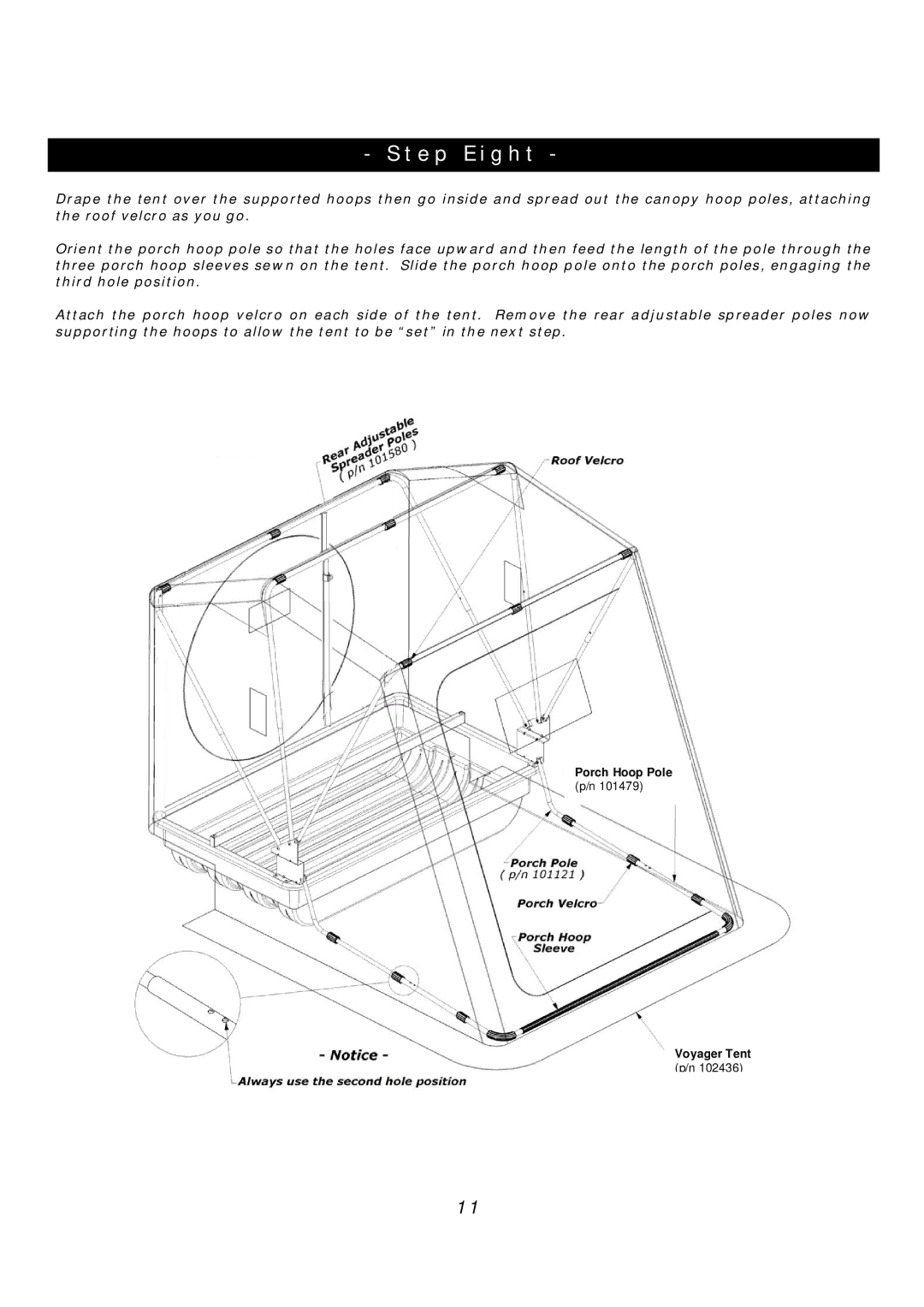 Clam Corp 8325 manual Step Eight 