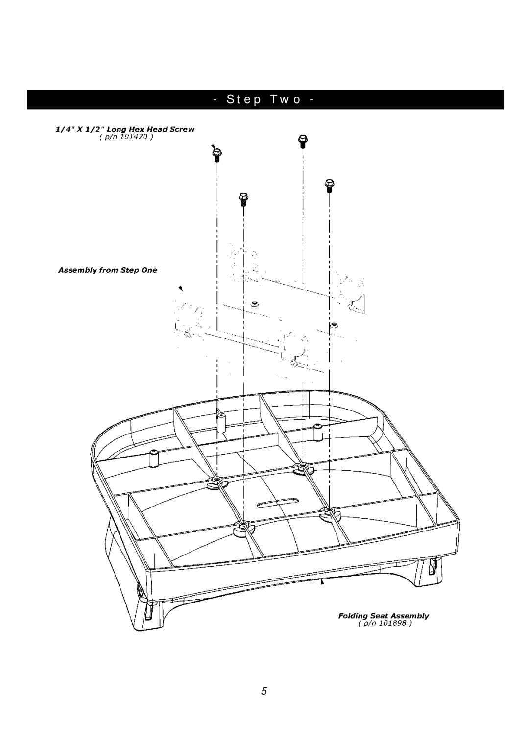 Clam Corp 8325 manual Step Two 