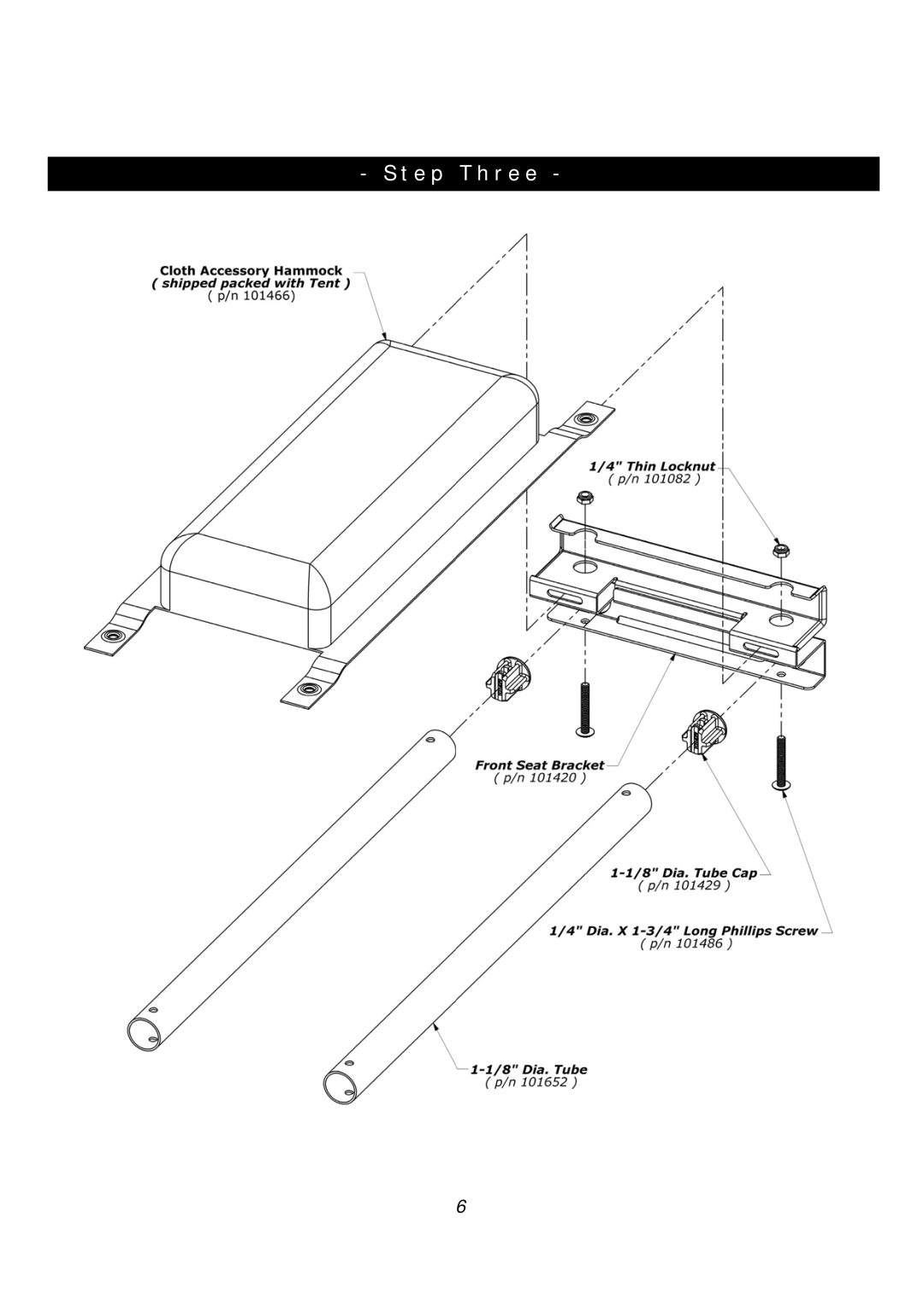 Clam Corp 8325 manual Step Three 