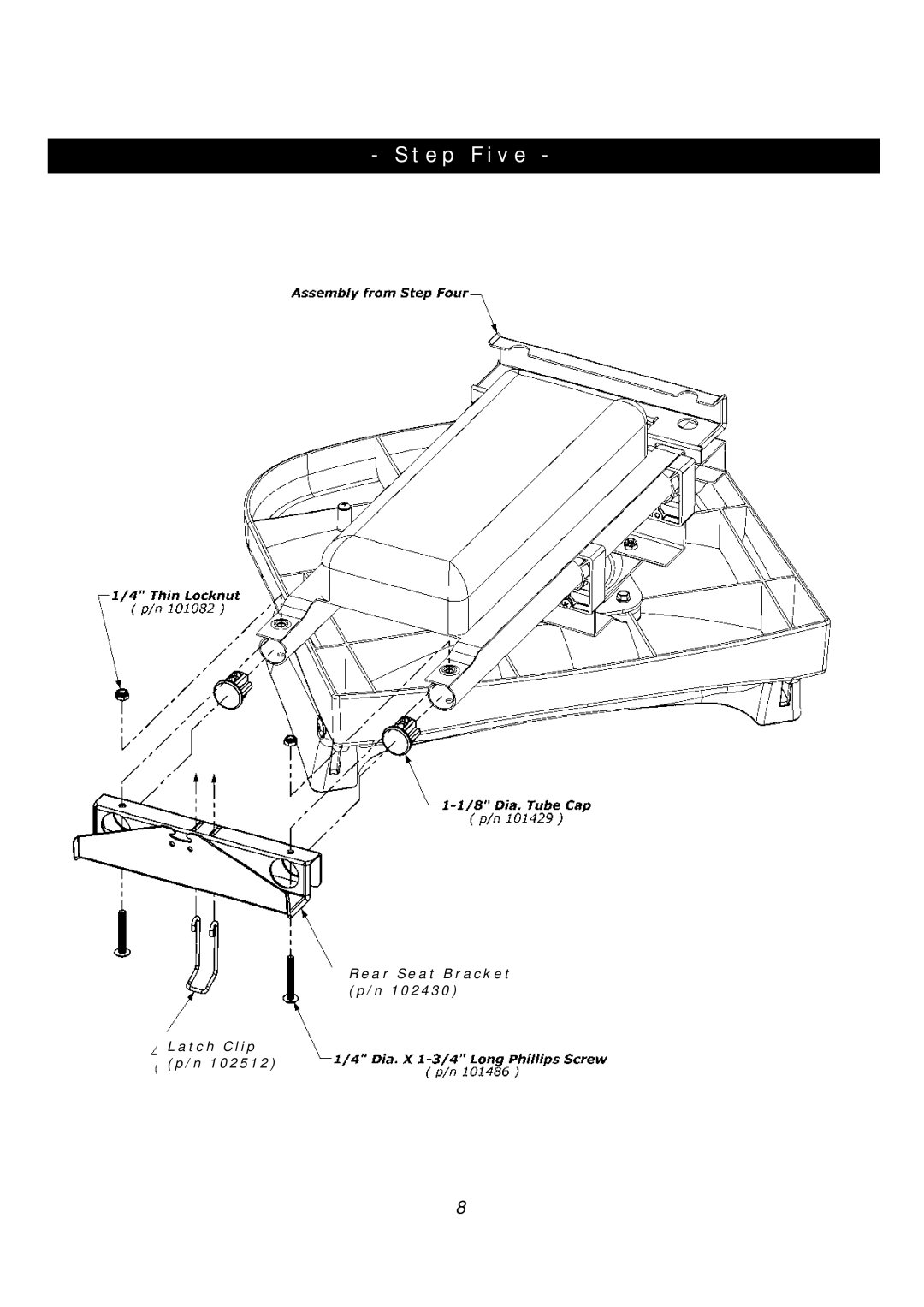 Clam Corp 8325 manual St ep Five 