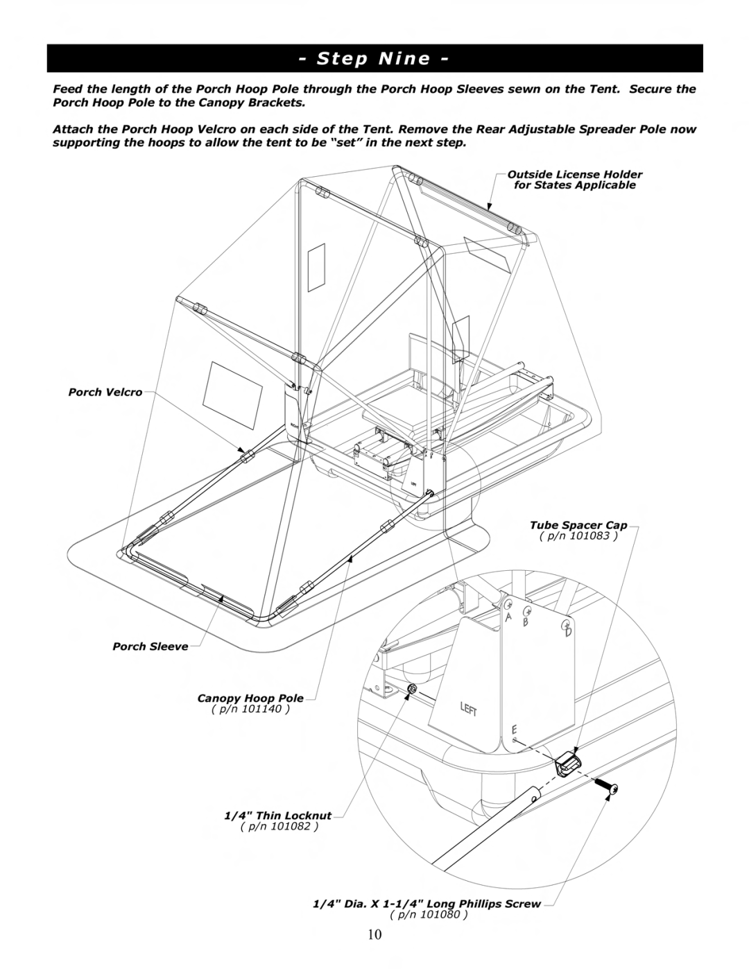 Clam Corp 8836 manual 