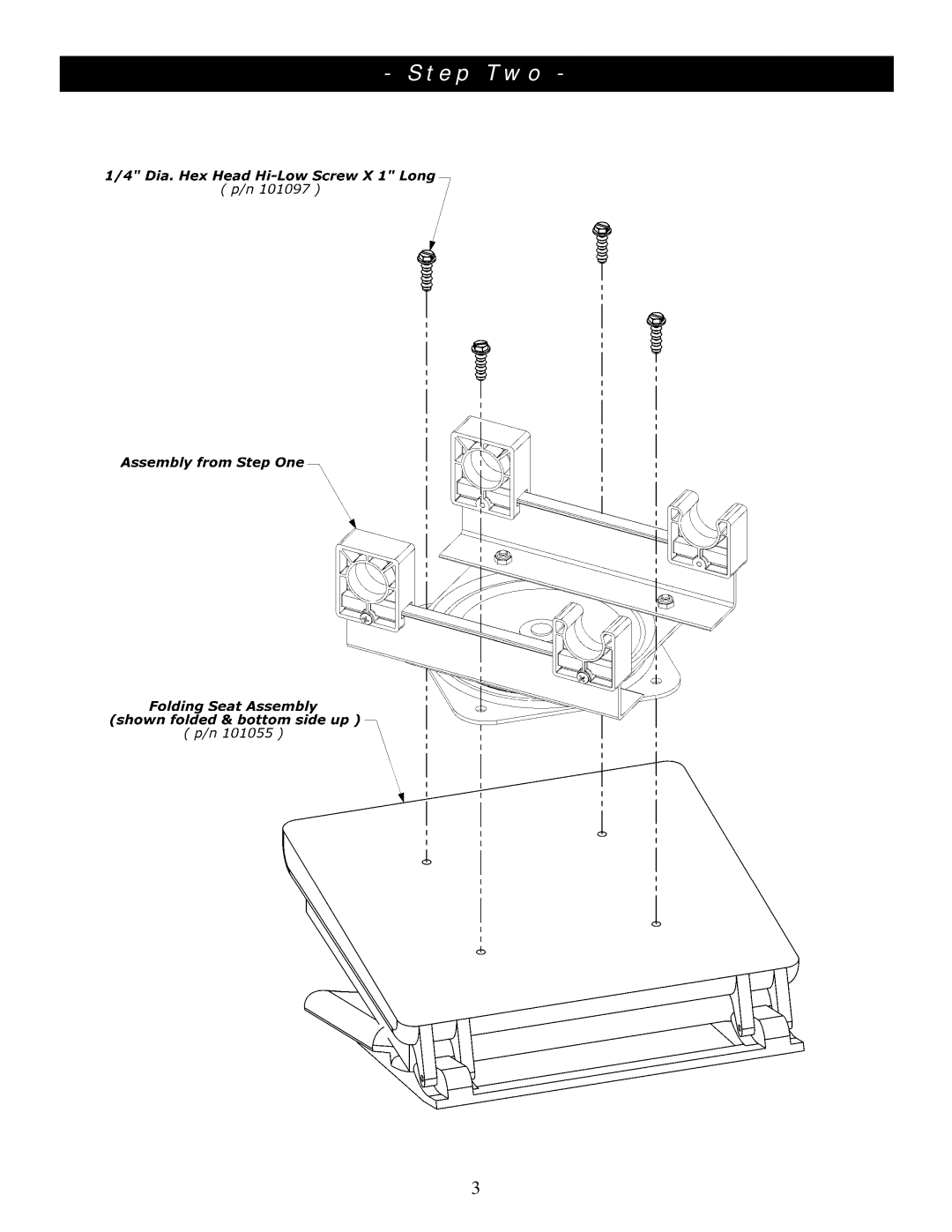 Clam Corp 8836 manual Step Two 