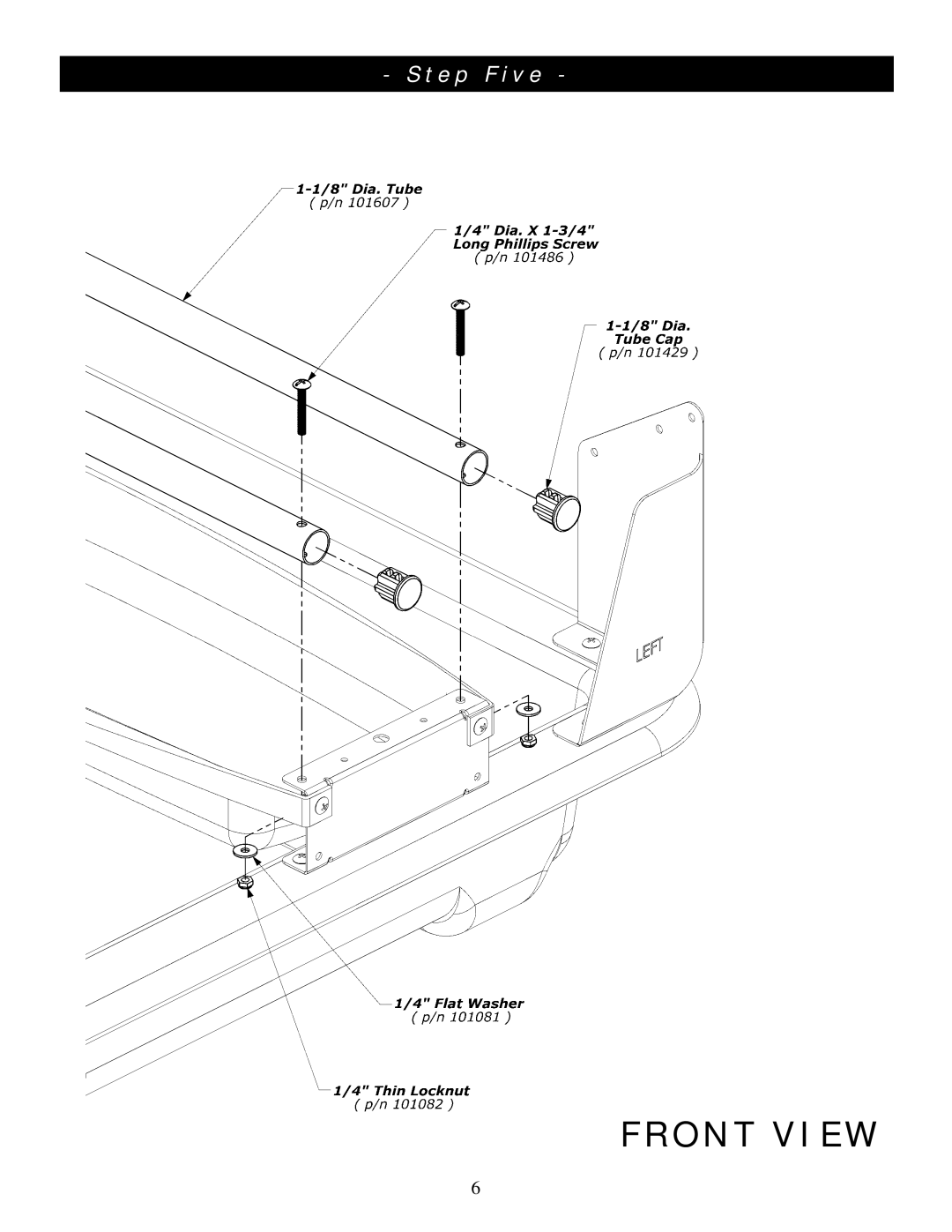 Clam Corp 8836 manual Step Five 