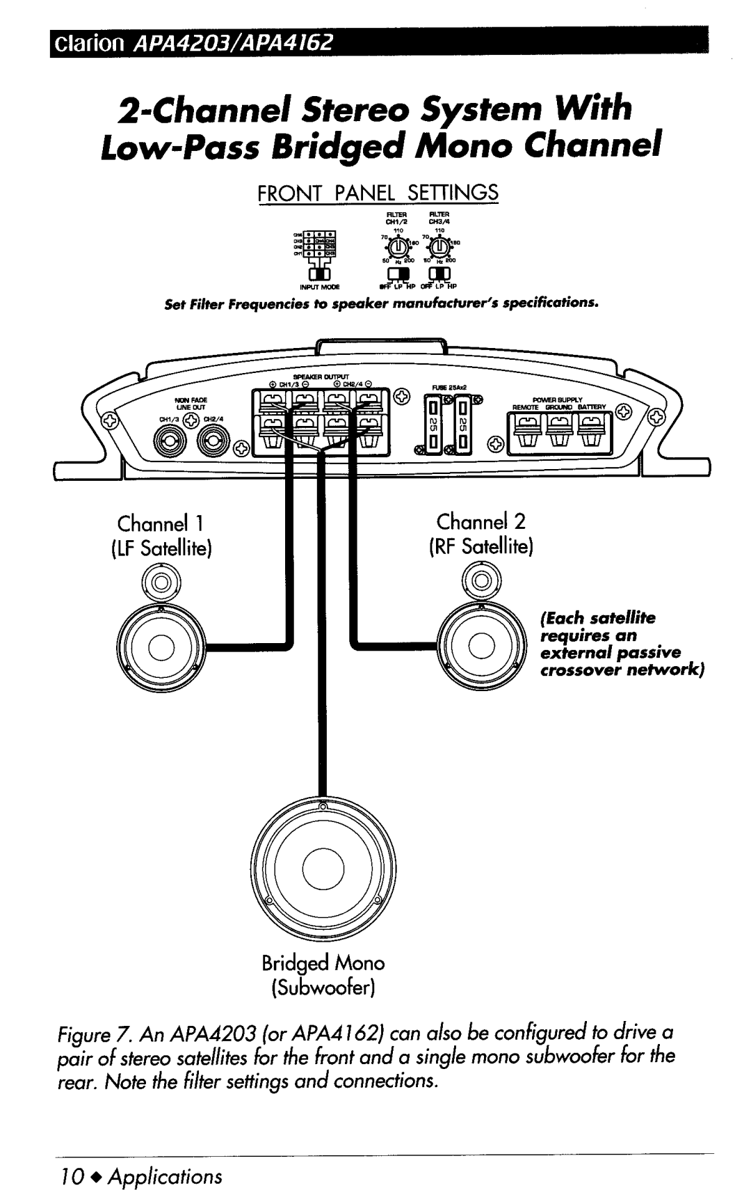 Clarion apa4162, APA4203 manual 