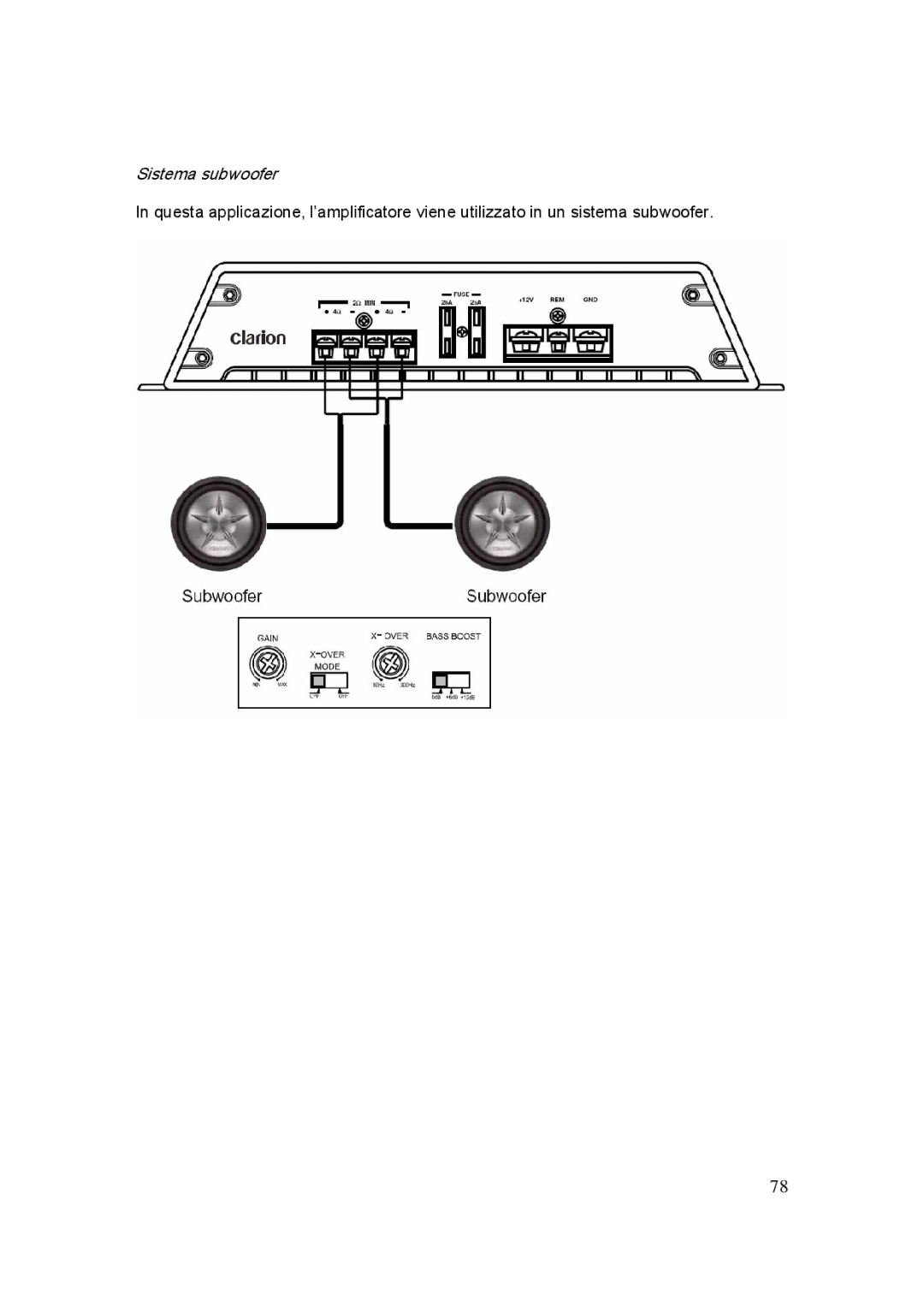 Clarion APX1301E, APX4241E, APX2121E manual Sistema subwoofer 