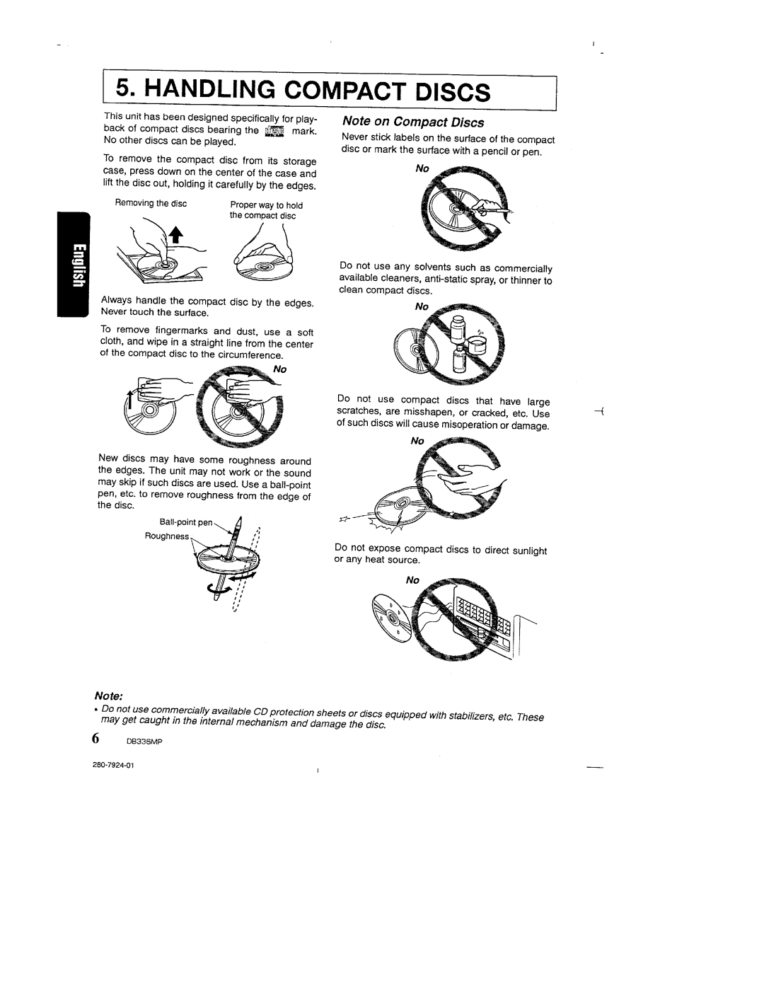 Clarion DB336MP manual 