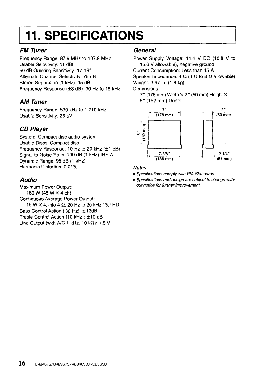 Clarion DRB465D, DRB365D, DRB3657, drb4675 manual 