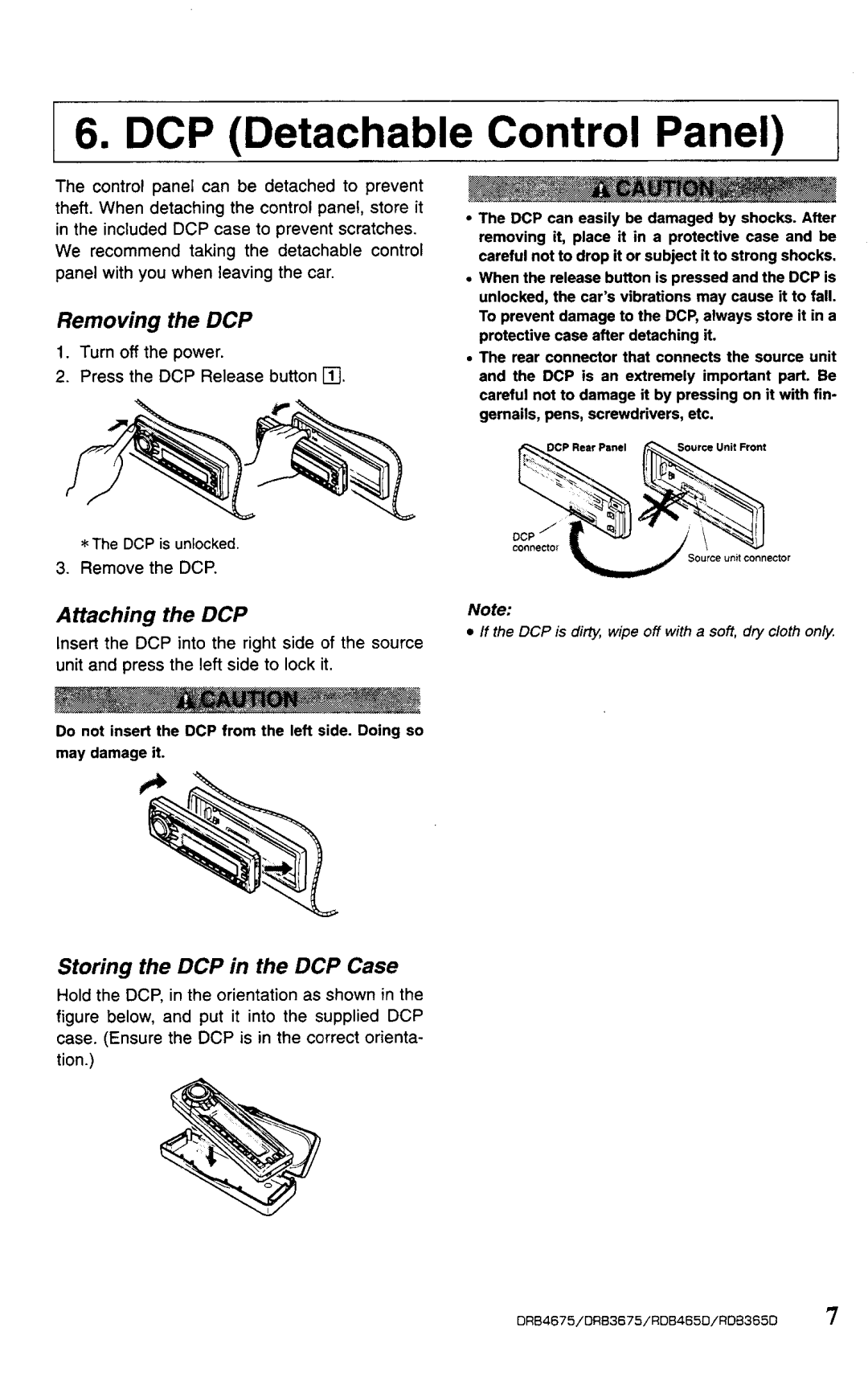 Clarion drb4675, DRB465D, DRB365D, DRB3657 manual 