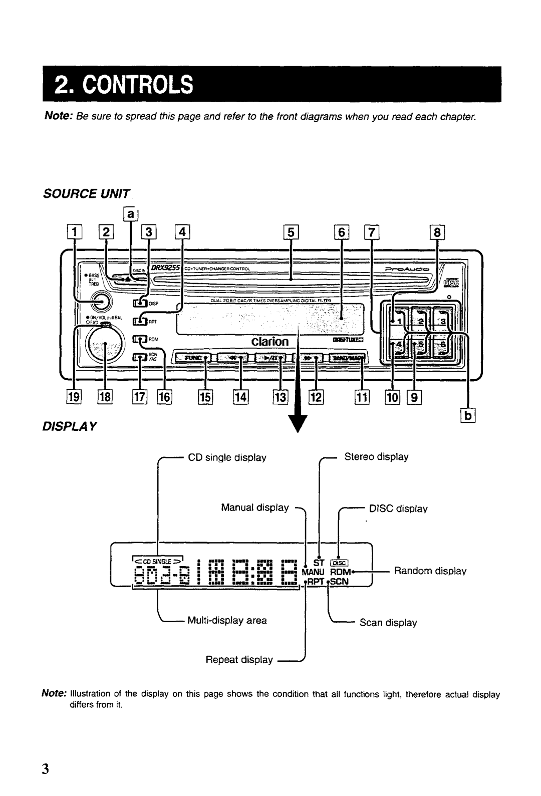 Clarion DRX9255 manual 