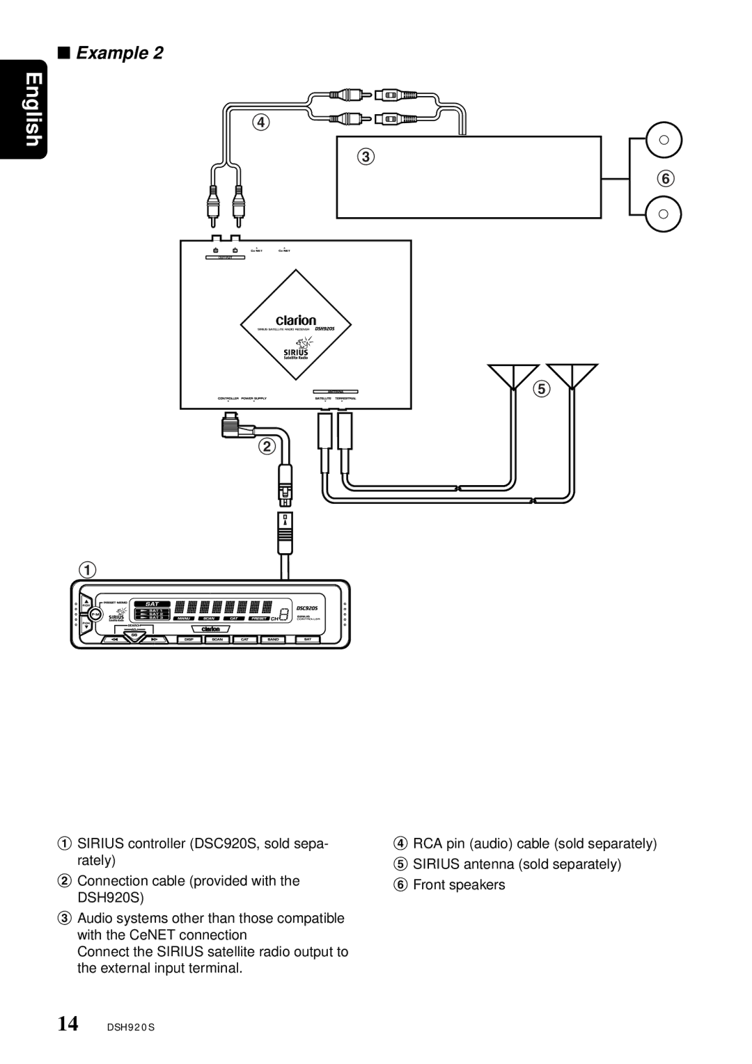 Clarion DSH920S owner manual English 