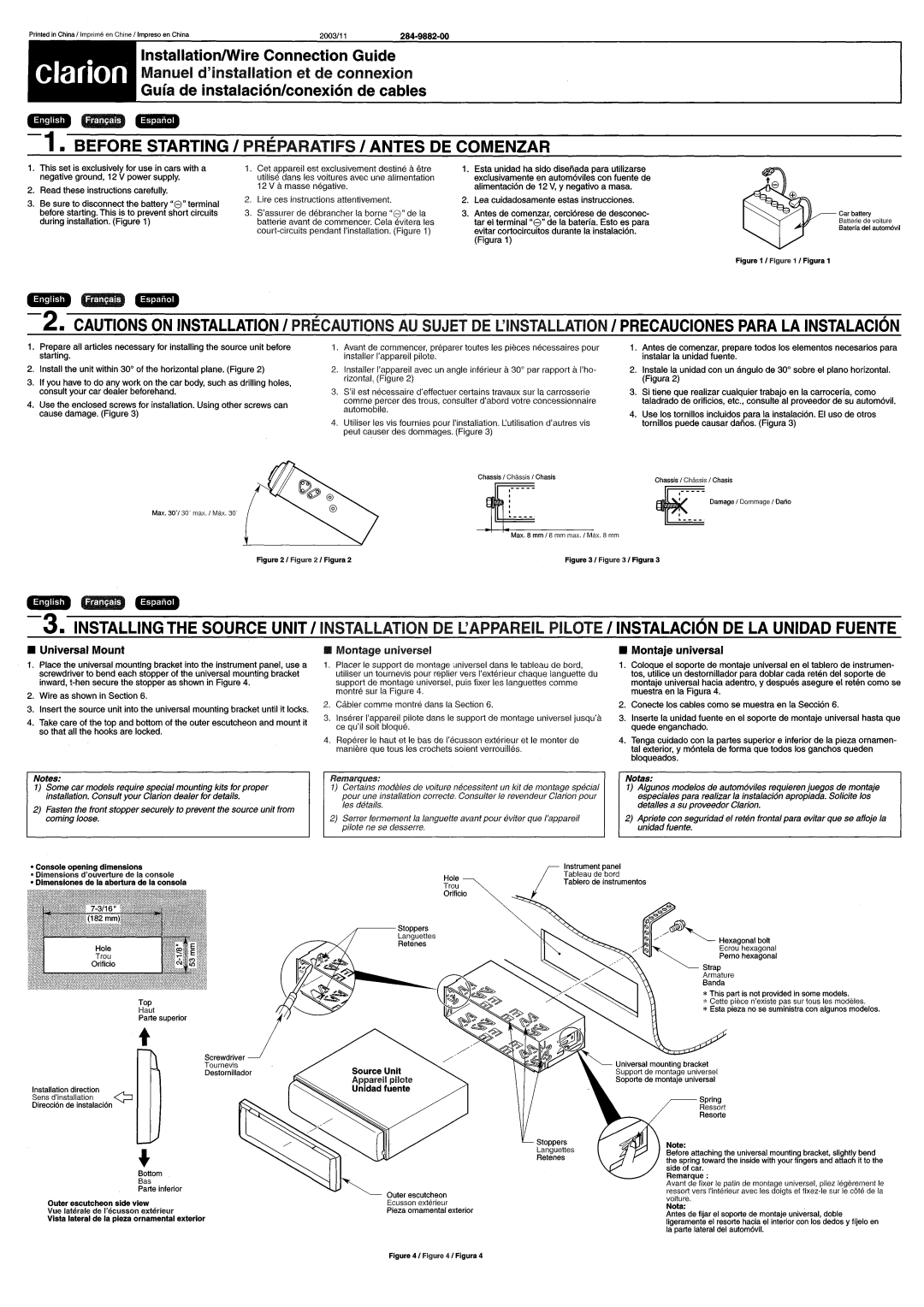 Clarion DXZ845MC owner manual 
