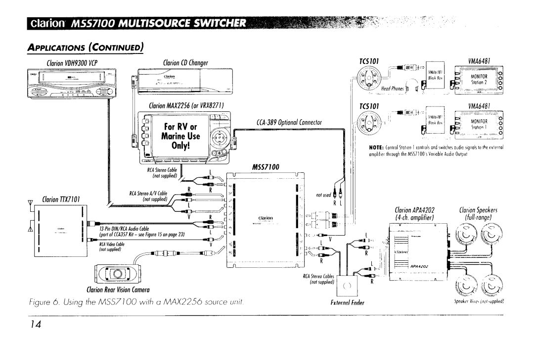 Clarion MSS7100 manual 