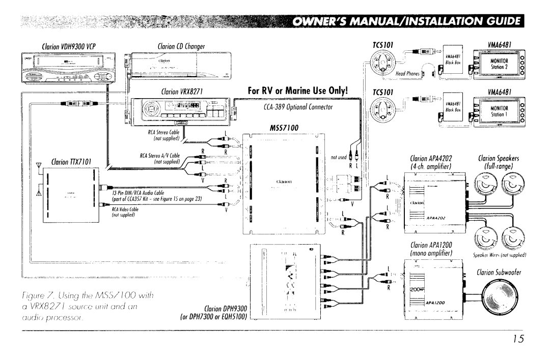 Clarion MSS7100 manual 