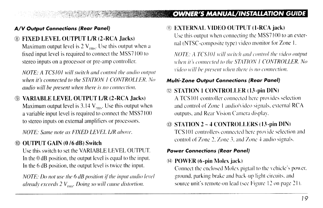 Clarion MSS7100 manual 