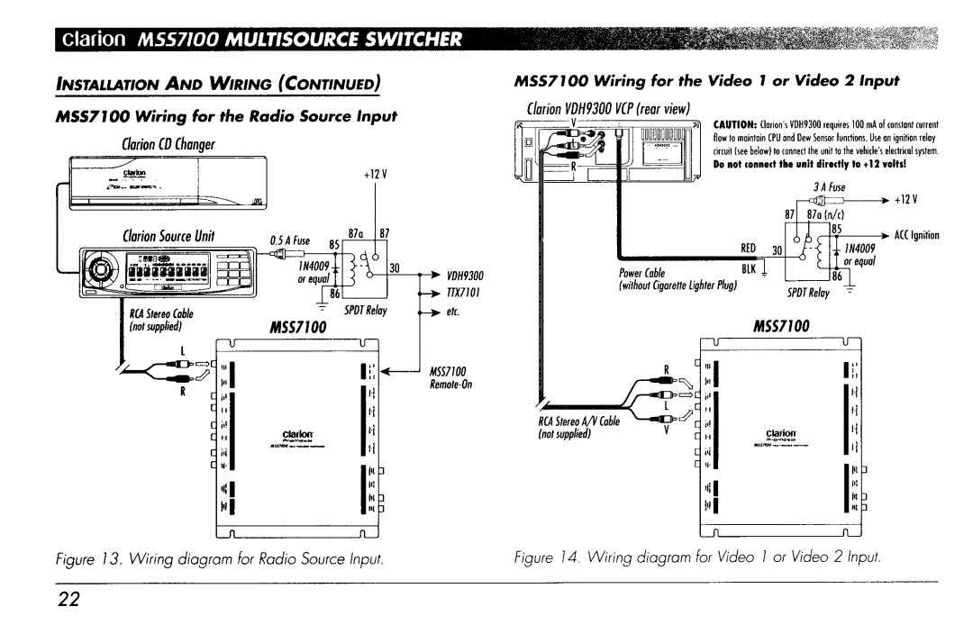 Clarion MSS7100 manual 