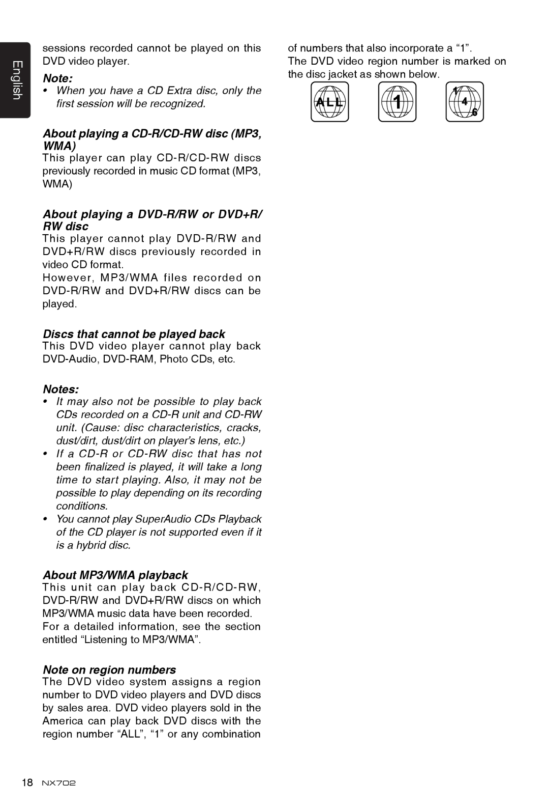 Clarion NX702 owner manual About playing a CD-R/CD-RW disc MP3, WMA 