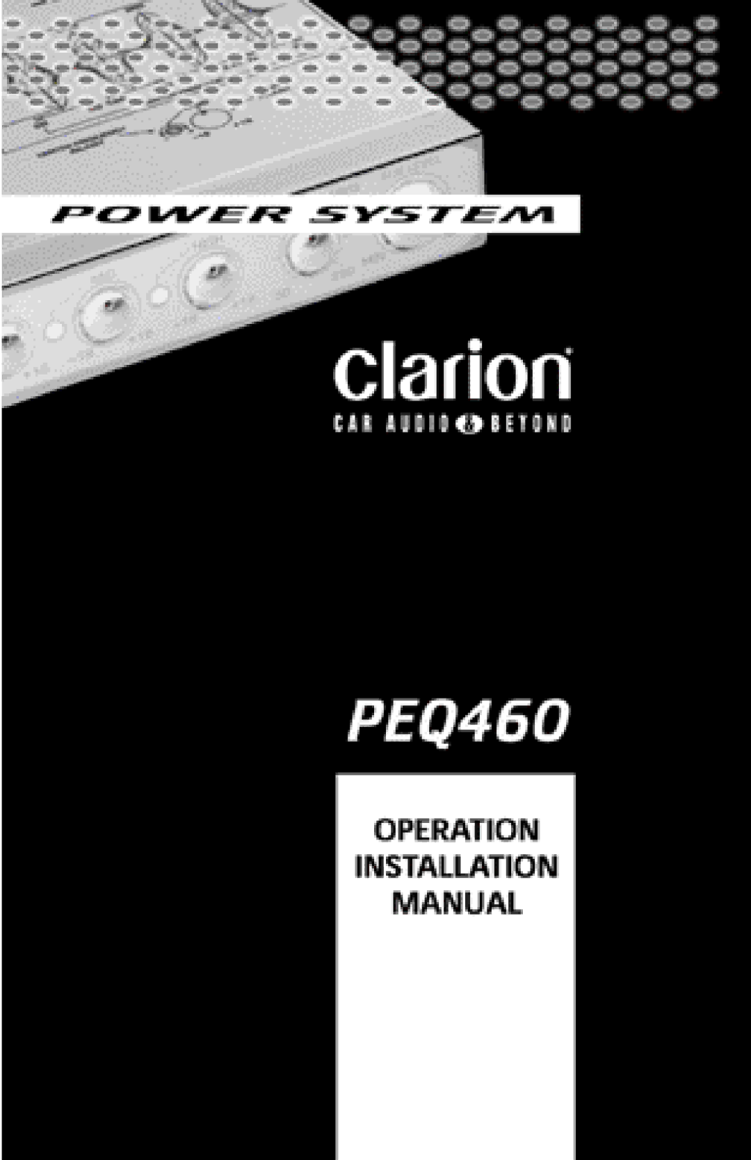 Clarion PEQ460 manual 