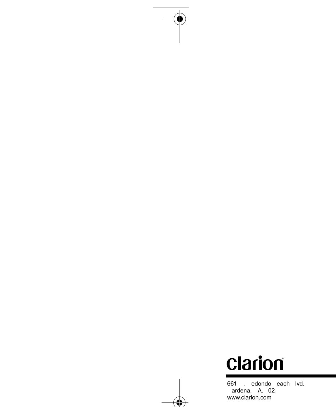 Clarion SA200 manual REV.1 