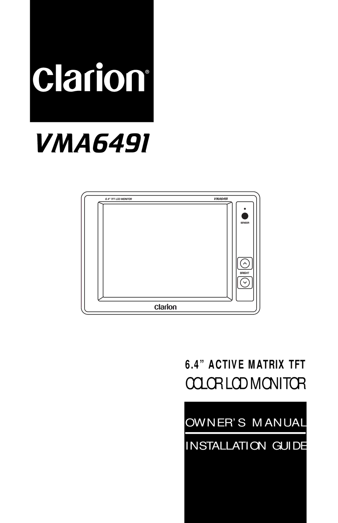 Clarion VMA6491 owner manual 