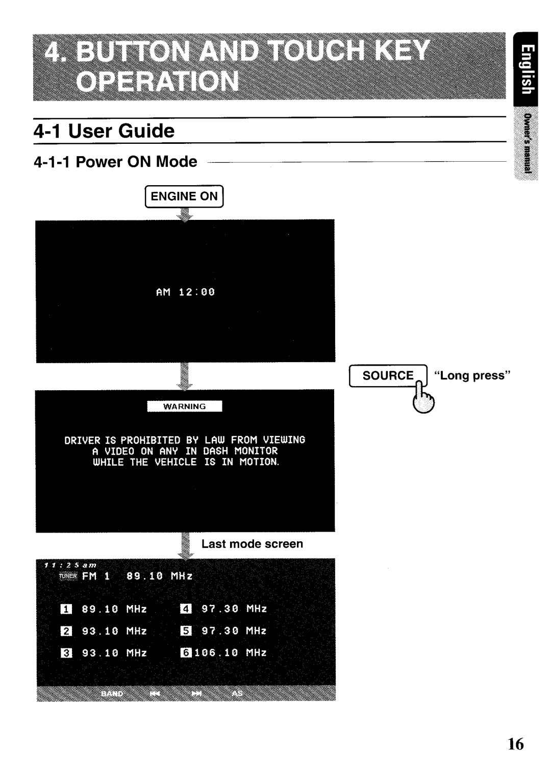 Clarion VRX575USB owner manual User Guide 