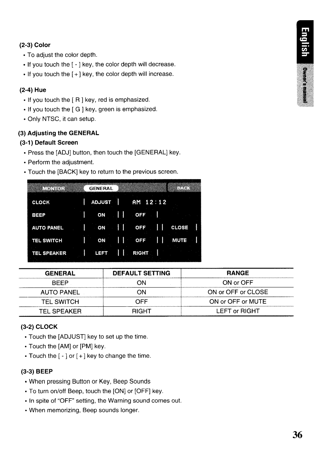 Clarion VRX575USB owner manual Auto Panel, TEL Switch OFF, TEL Speaker Right 