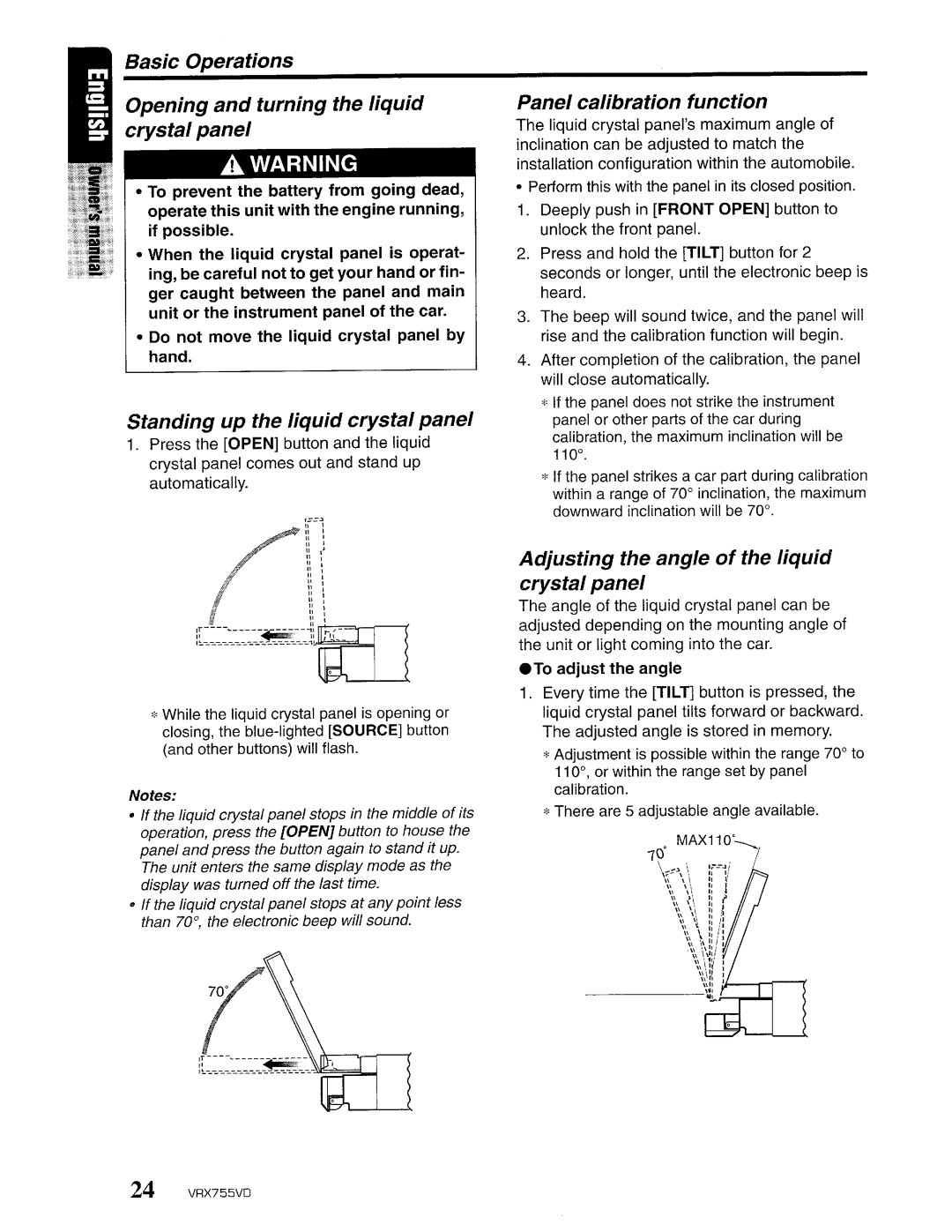 Clarion VRX755VD manual 