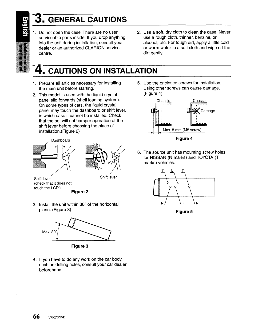 Clarion VRX755VD manual 