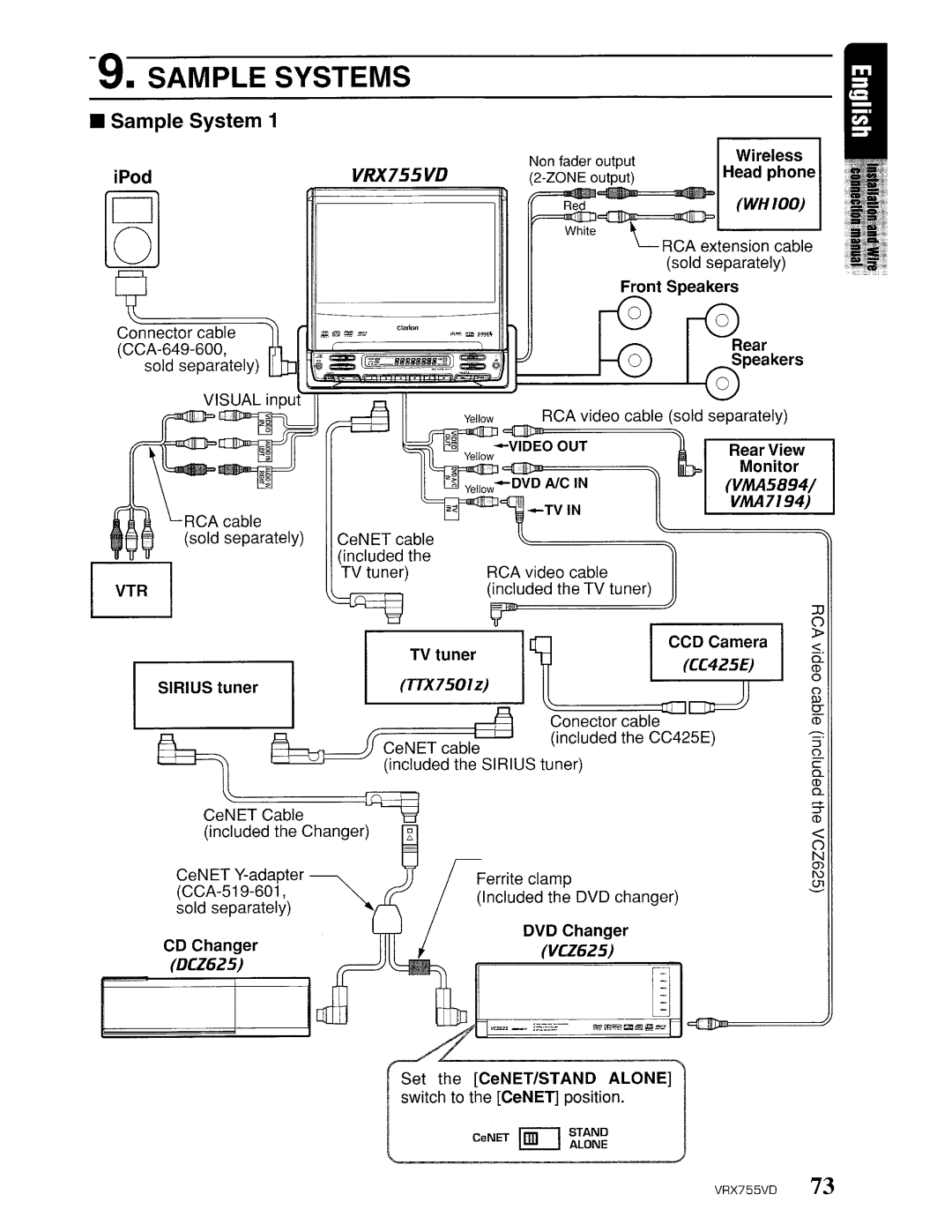 Clarion VRX755VD manual 