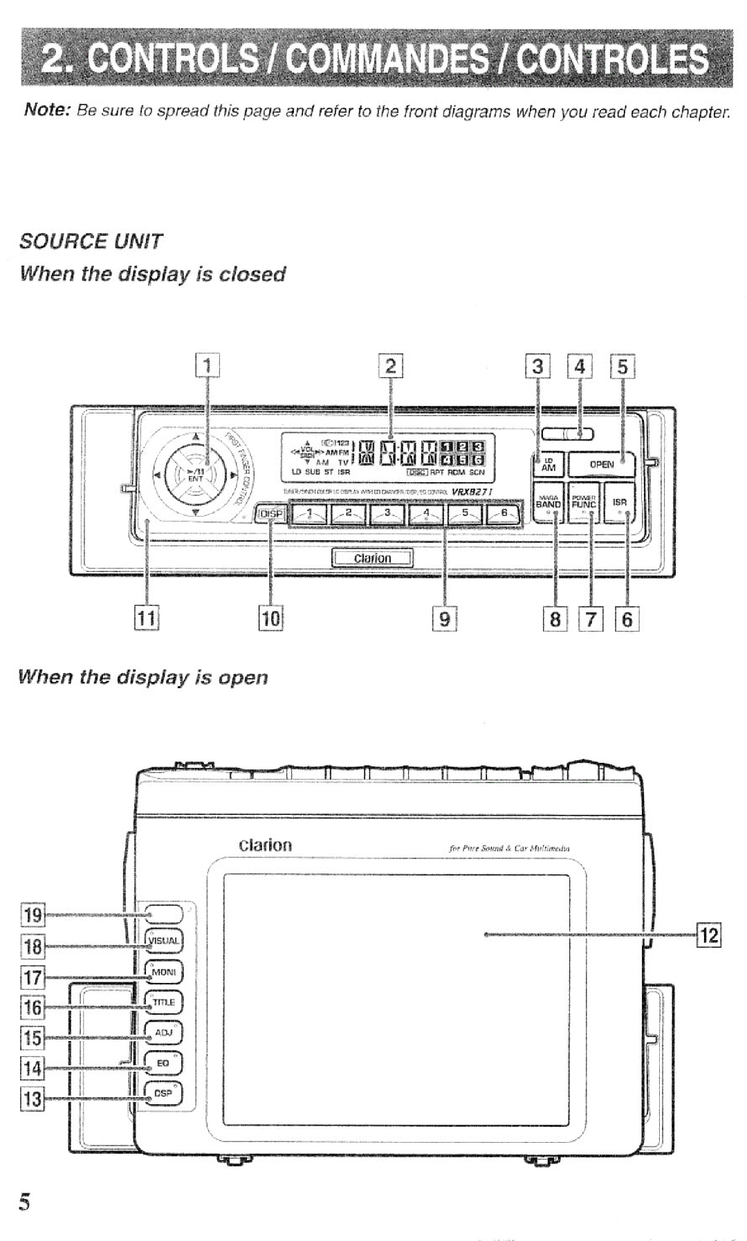 Clarion VRX8271 manual 