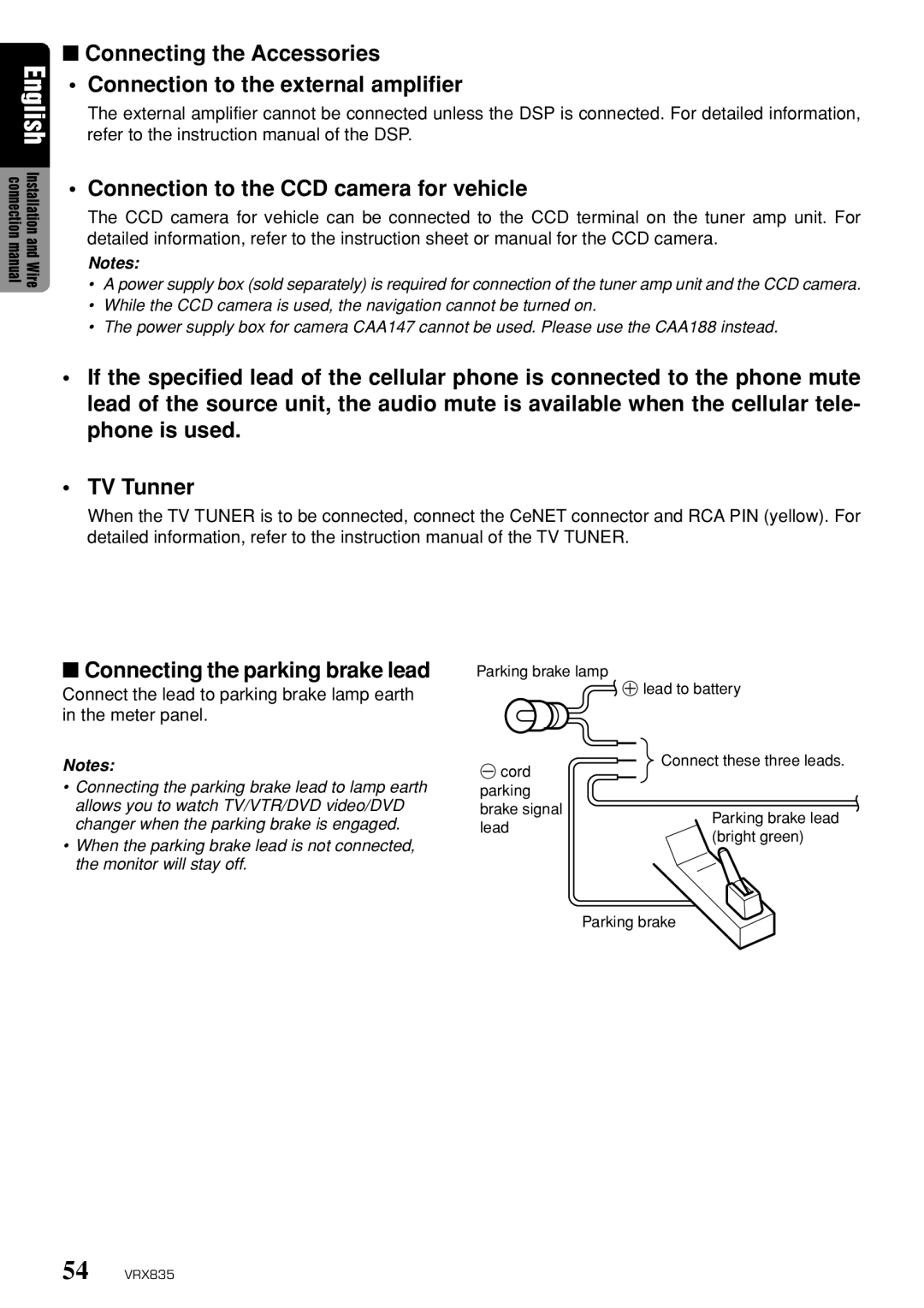 Clarion VRX835 owner manual Monitor will stay off 