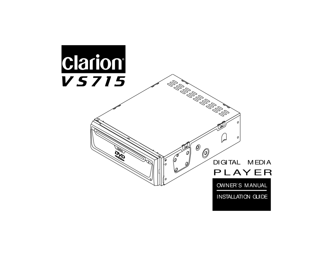 Clarion VS715 owner manual 7 1 