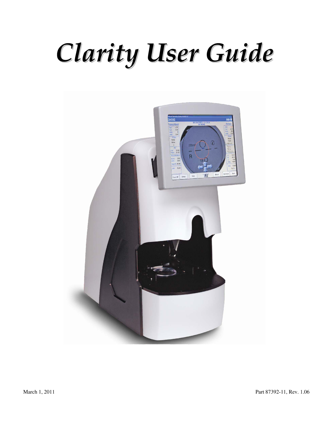 Clarity 87392-11 manual Clarity User Guide 