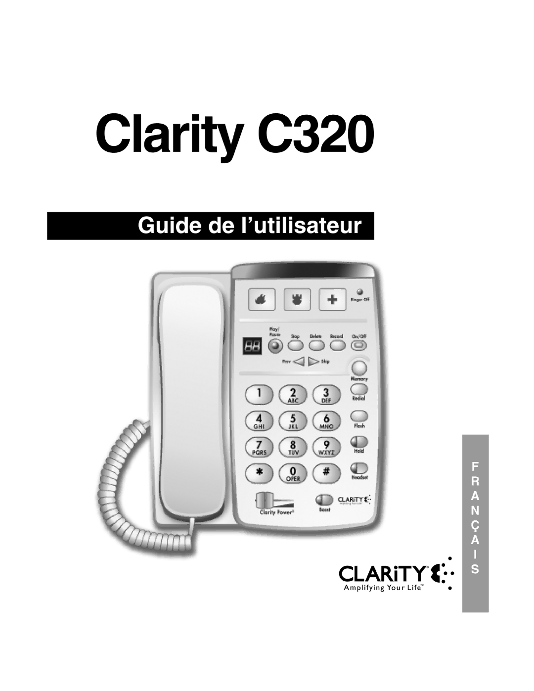 Clarity C320 manual Guide de l’utilisateur 