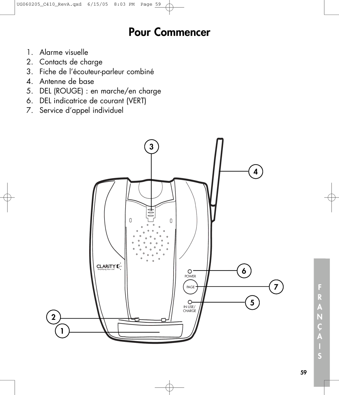 Clarity C410 owner manual 5A N 