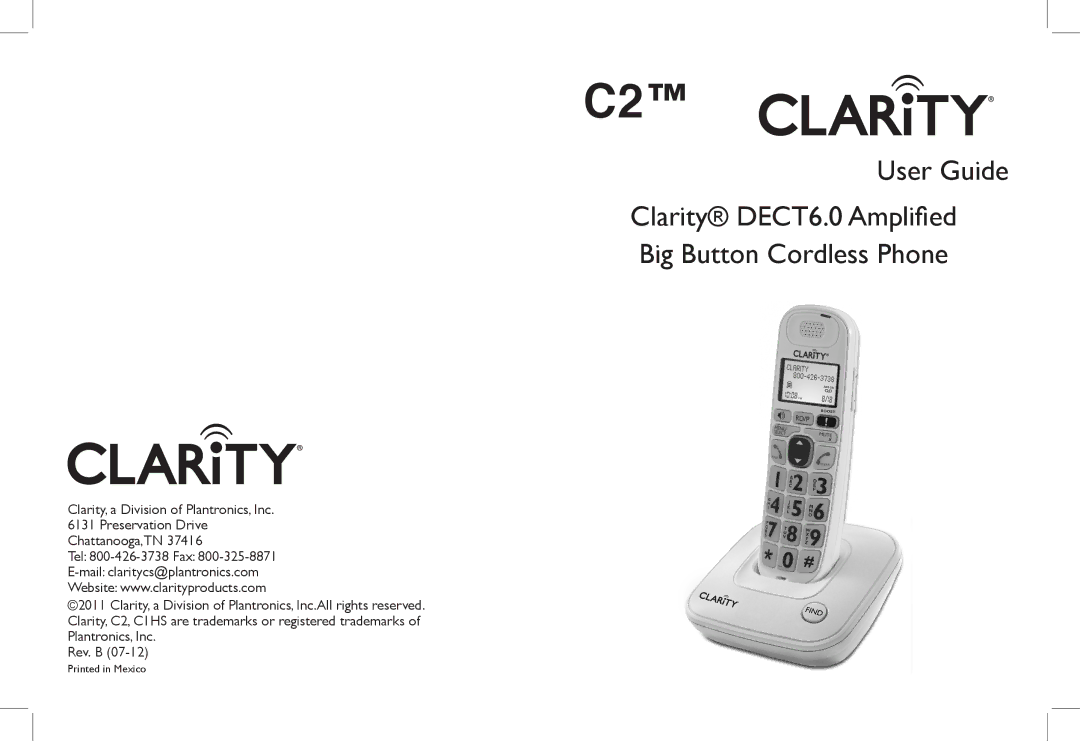 Clarity Clarity DECT6.0 manual 