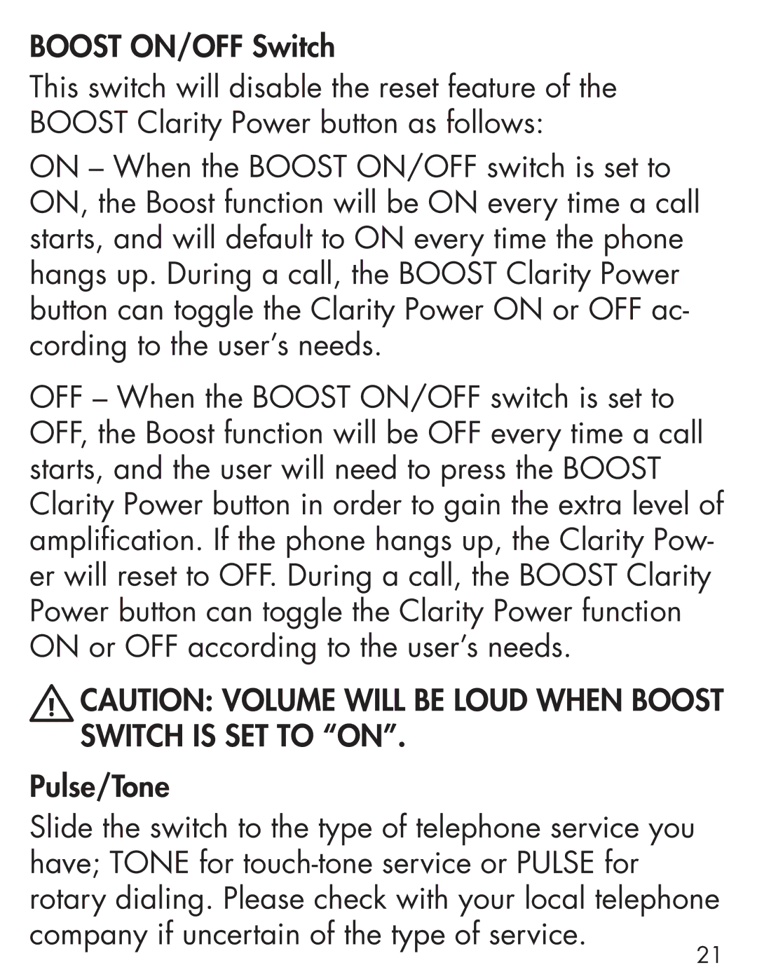 Clarity Cordless Telephone manual 