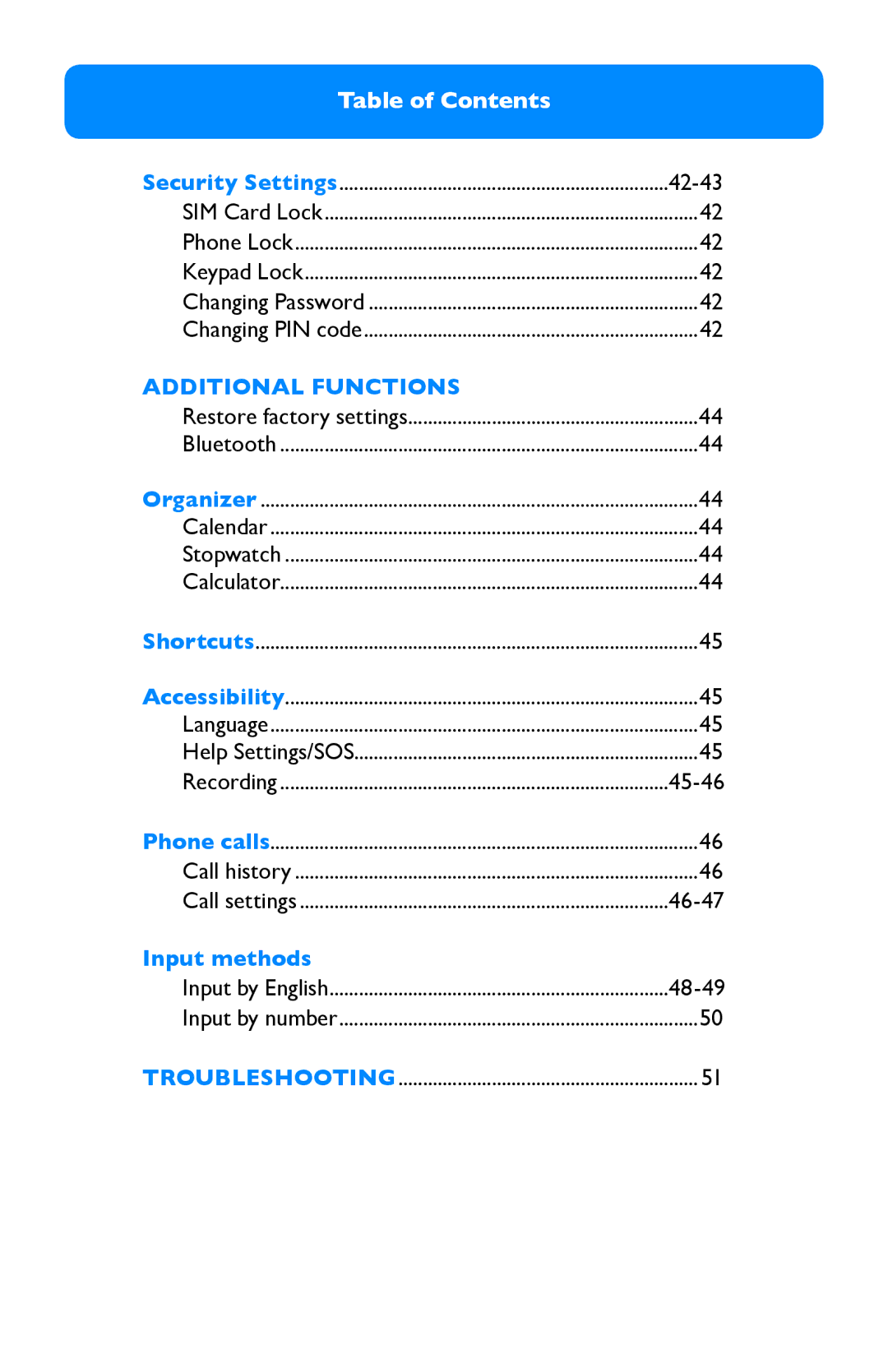 Clarity Pal manual Additional Functions 