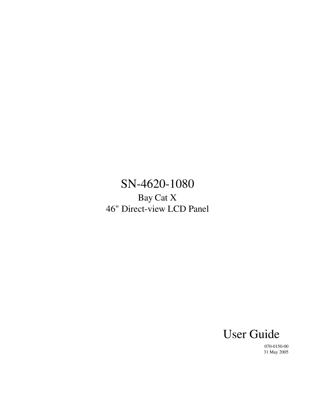 Clarity SN-4620-1080 manual User Guide 