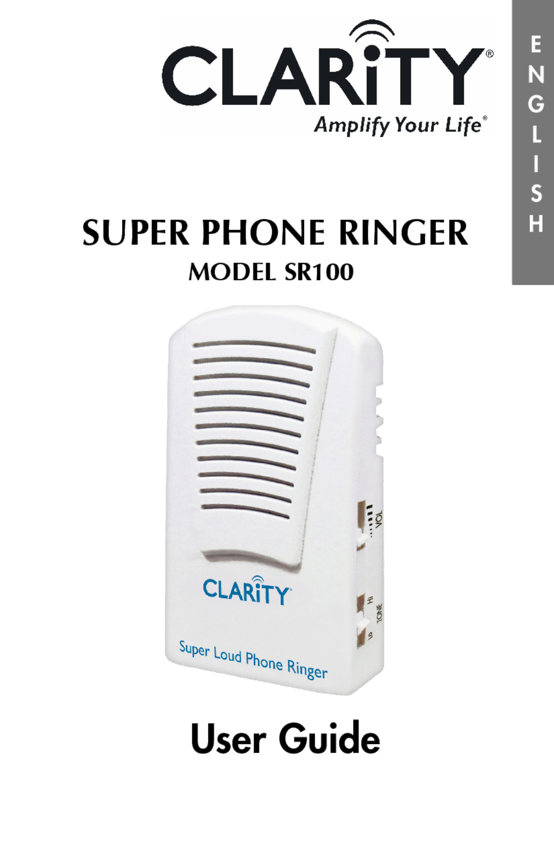 Clarity SR100 manual User Guide 