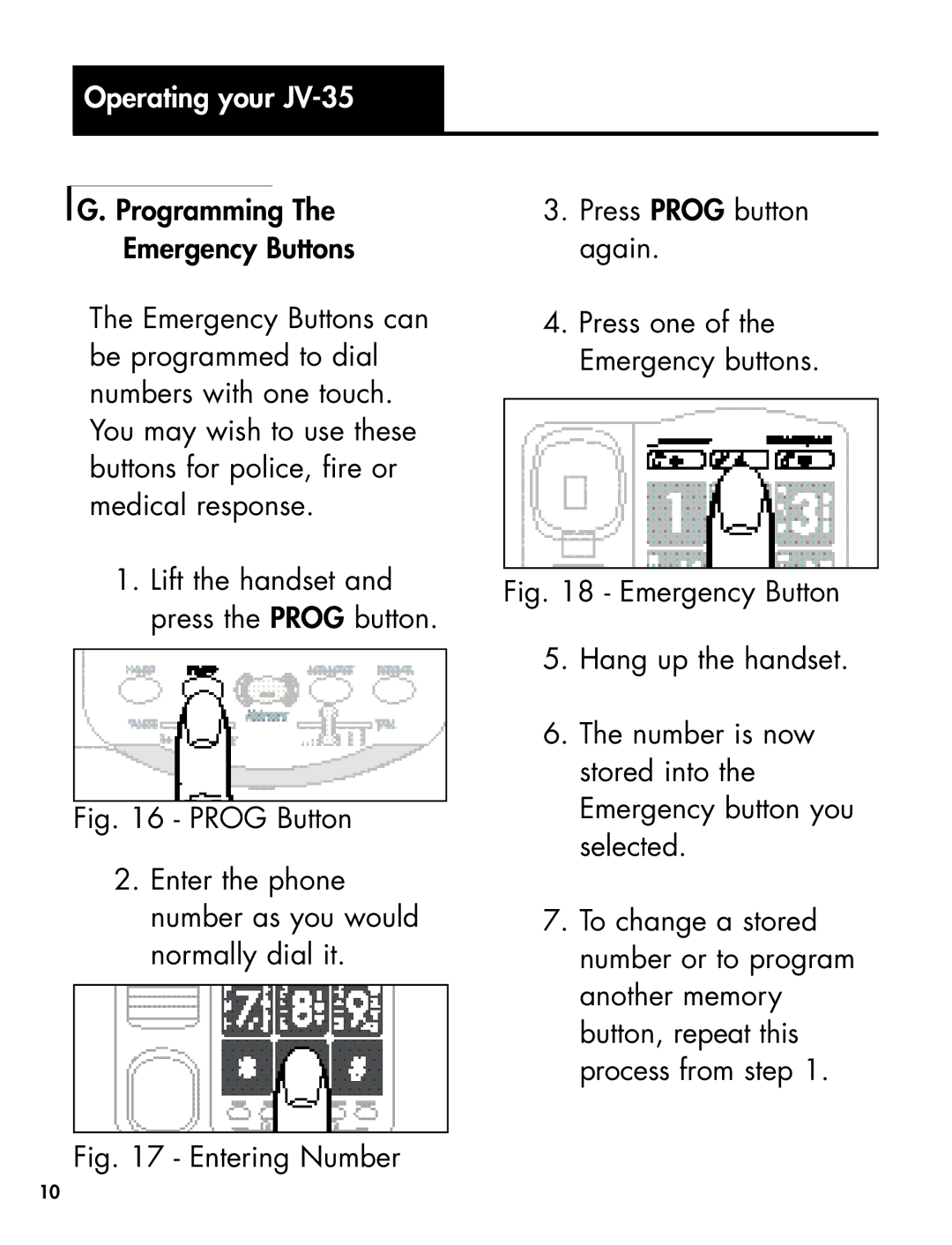 Clarity Telephone manual Entering Number 