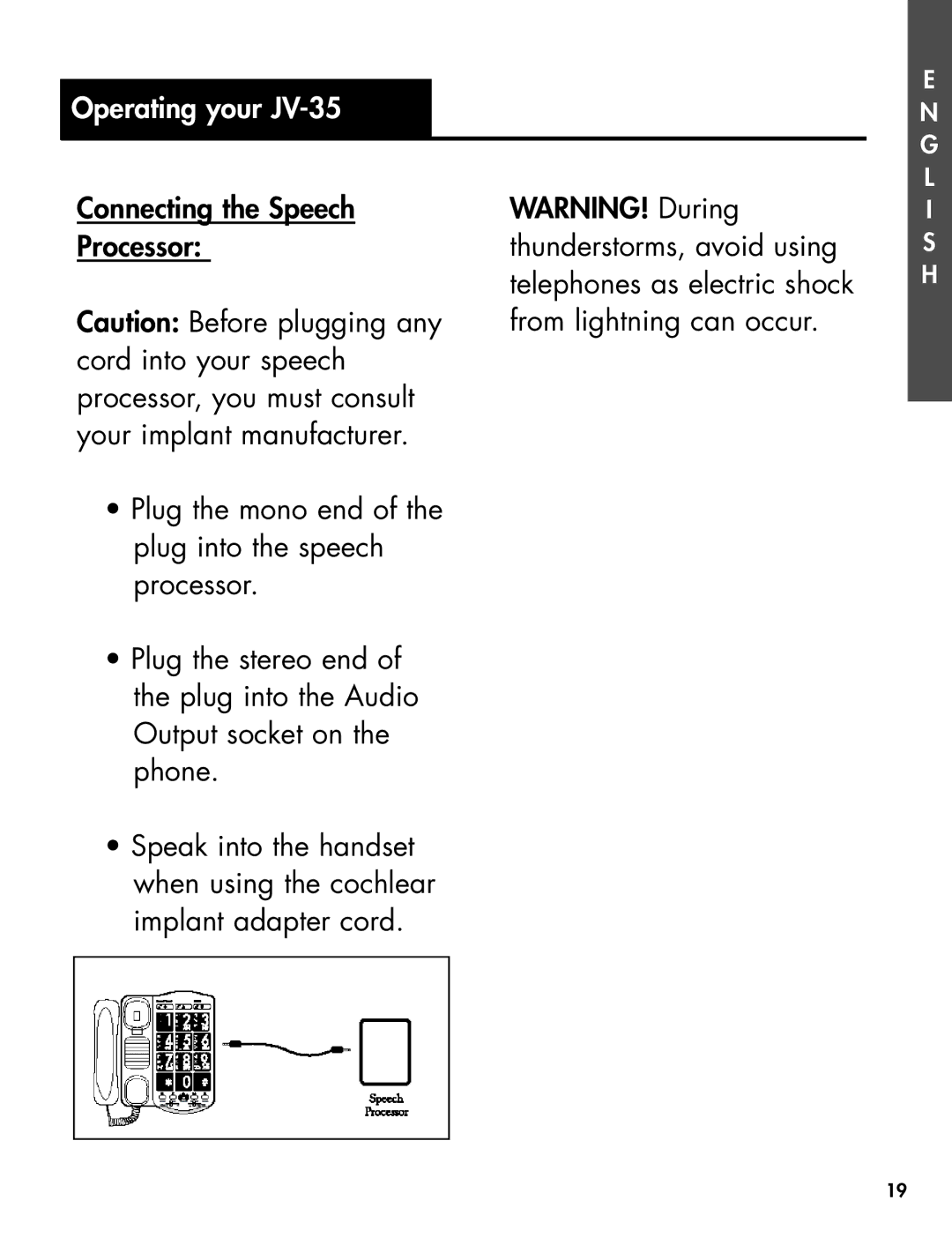 Clarity Telephone manual L I S H 