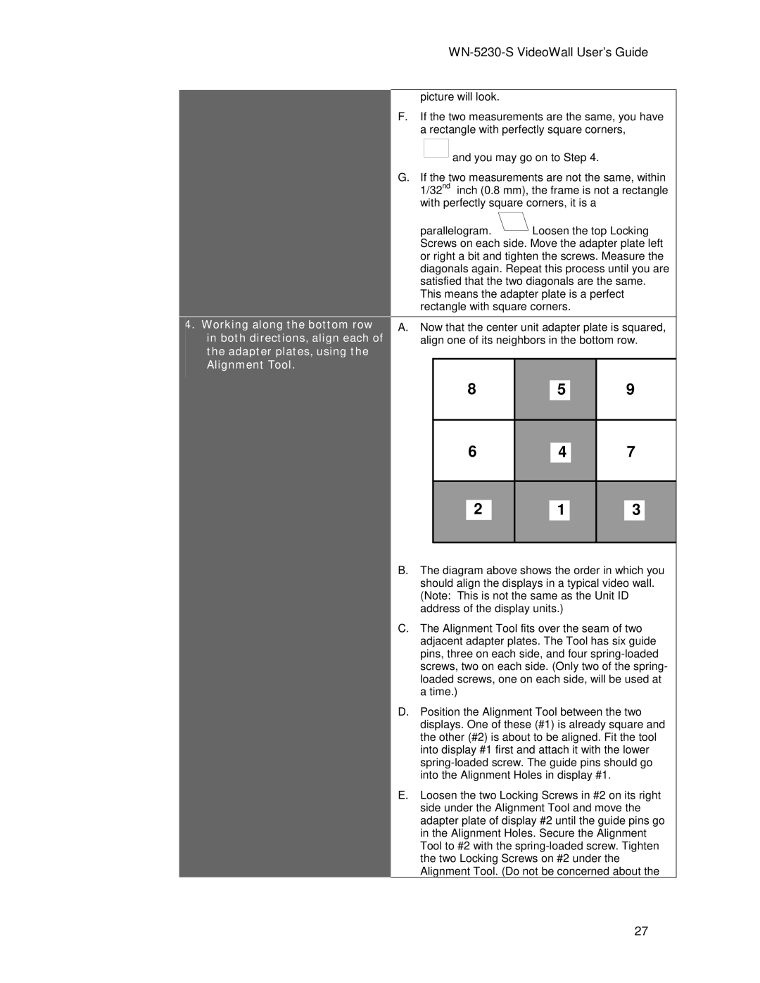 Clarity WN=5230-S manual WN-5230-S VideoWall User’s Guide 