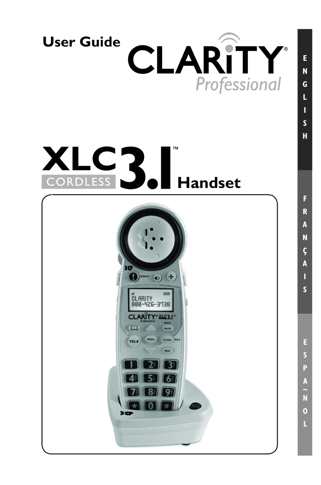 Clarity XLC 3.1 manual Handset 