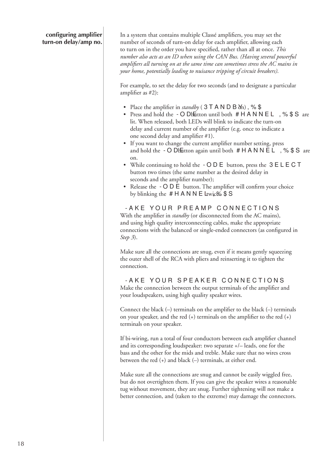 Classe Audio CA-2100 owner manual Make your preamp connections, Make your speaker connections 