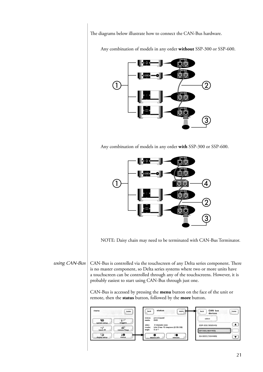 Classe Audio CA-5100 owner manual Using CAN-Bus 