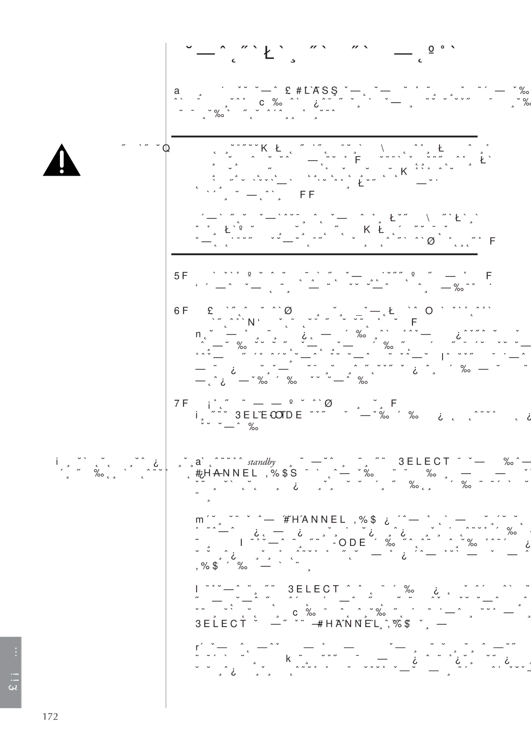 Classe Audio CA-5100 owner manual Первоначальная настройка, 172 