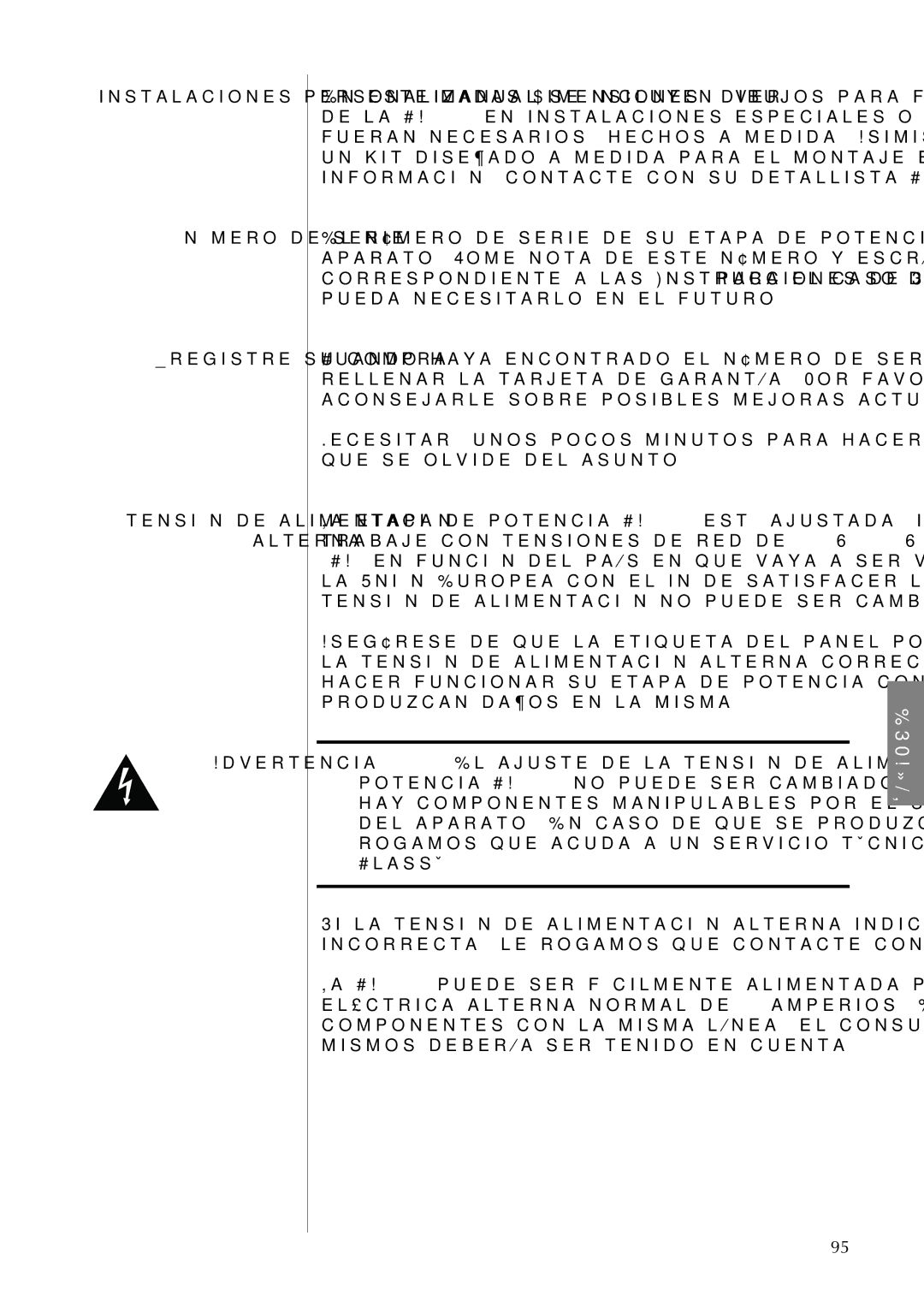 Classe Audio CA-5100 owner manual Número de serie ¡registre su compra, Advertencia 