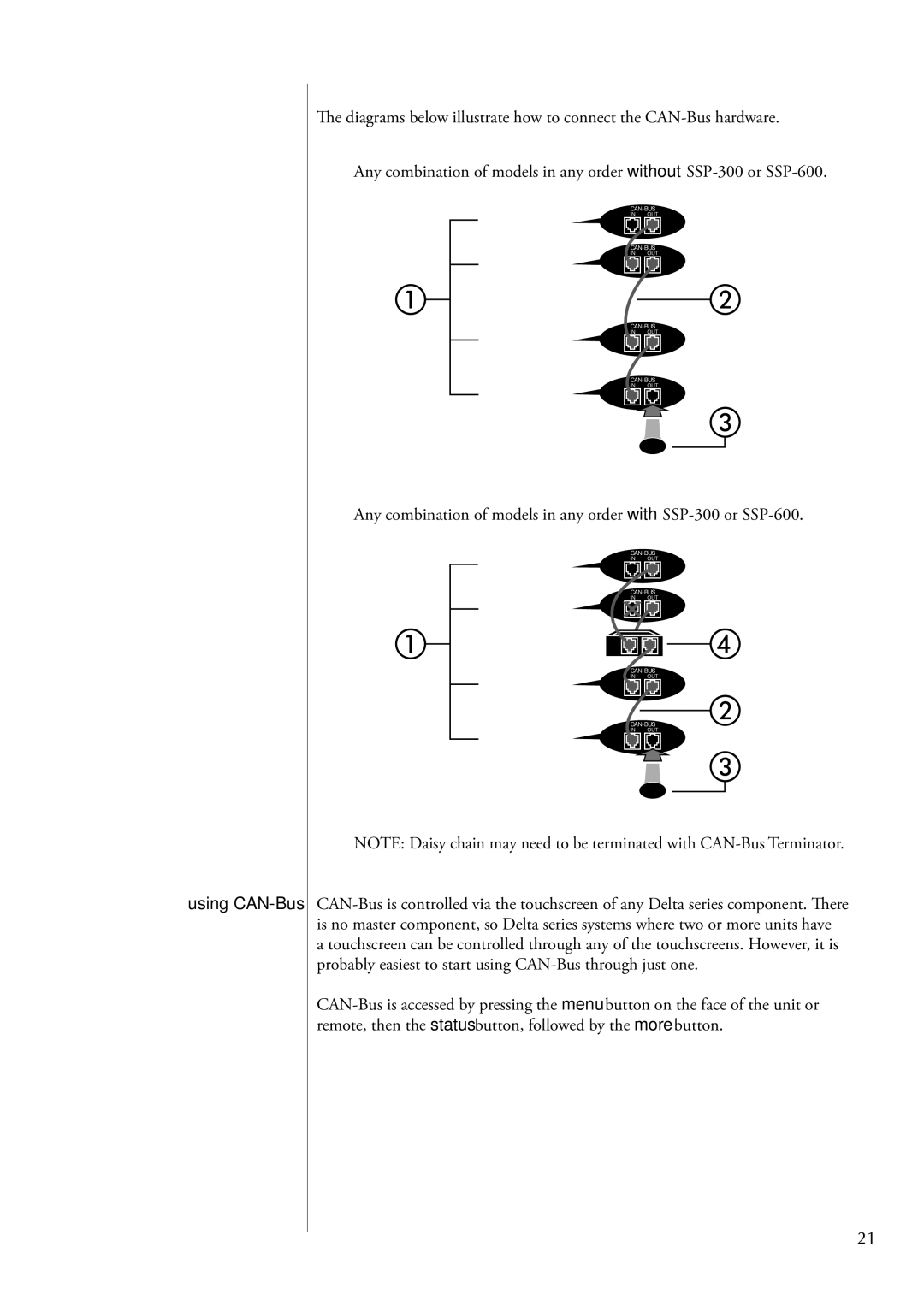 Classe Audio CA-5200 owner manual Using CAN-Bus 